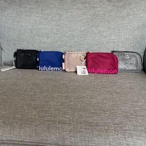 Lululemon Multi-Color Clippable card Pouches pick one!